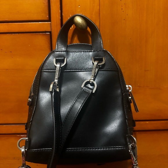 extra small mini rhea quilted backpack Michael Kors Python-Embossed Black Leather – Jubilee Thrift Updated this season in python Michael Kors Women's Rhea Extra-Small